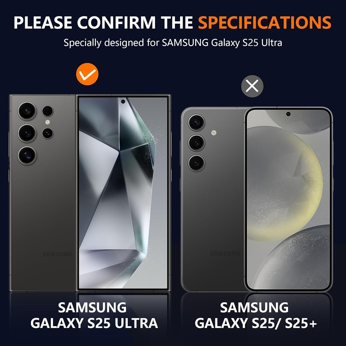 Suoman Galaxy S25 Ultra Diamond Lens Rings detail