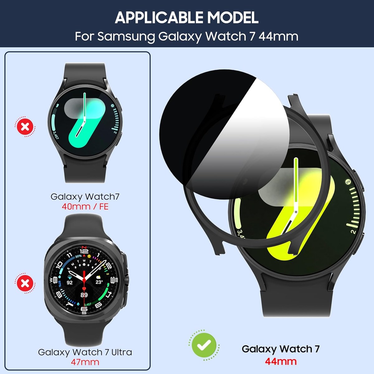 Suoman Watch 7 44mm Privacy Case, 5+5 detail