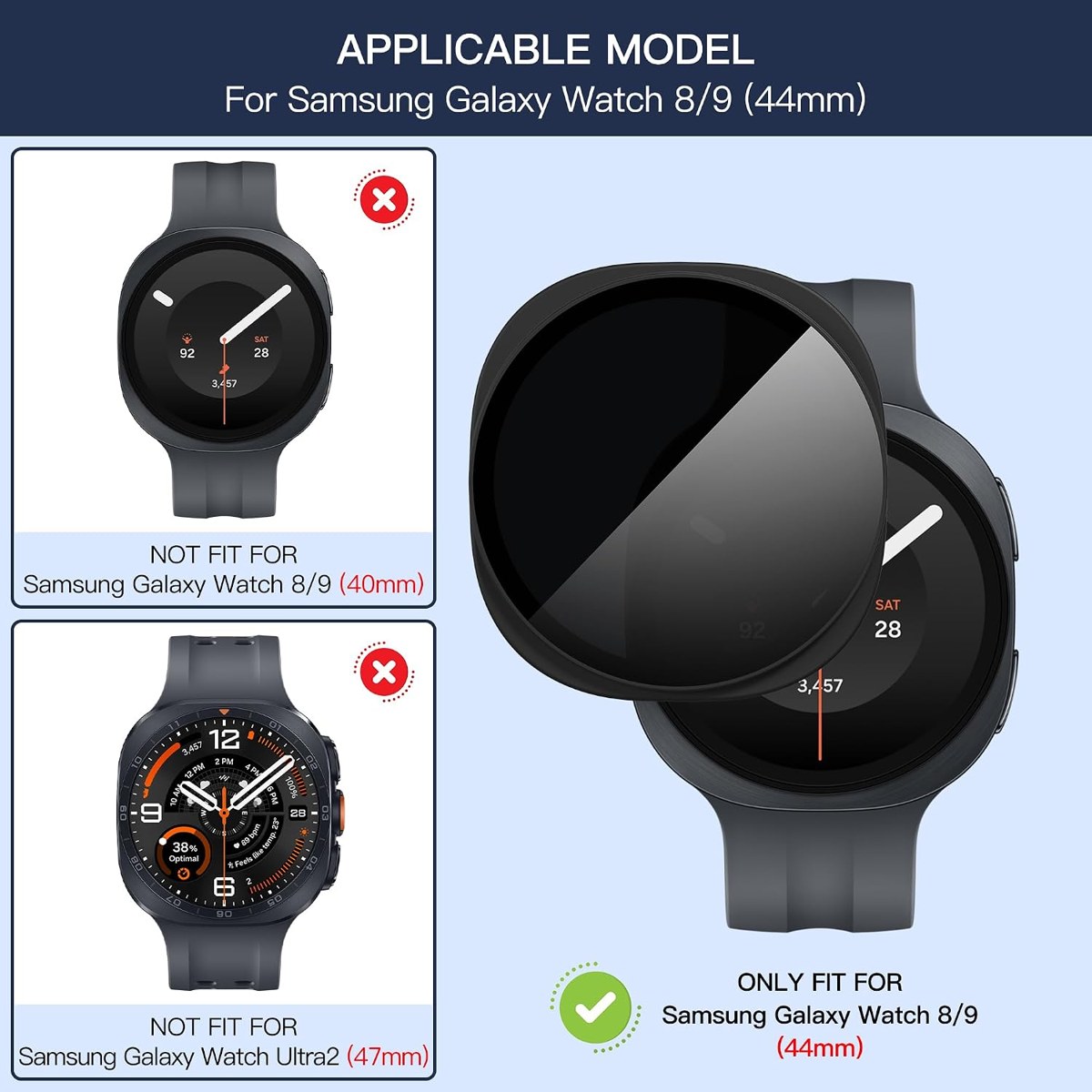 Suoman Watch 9/8 Privacy Case, 2-Pack detail